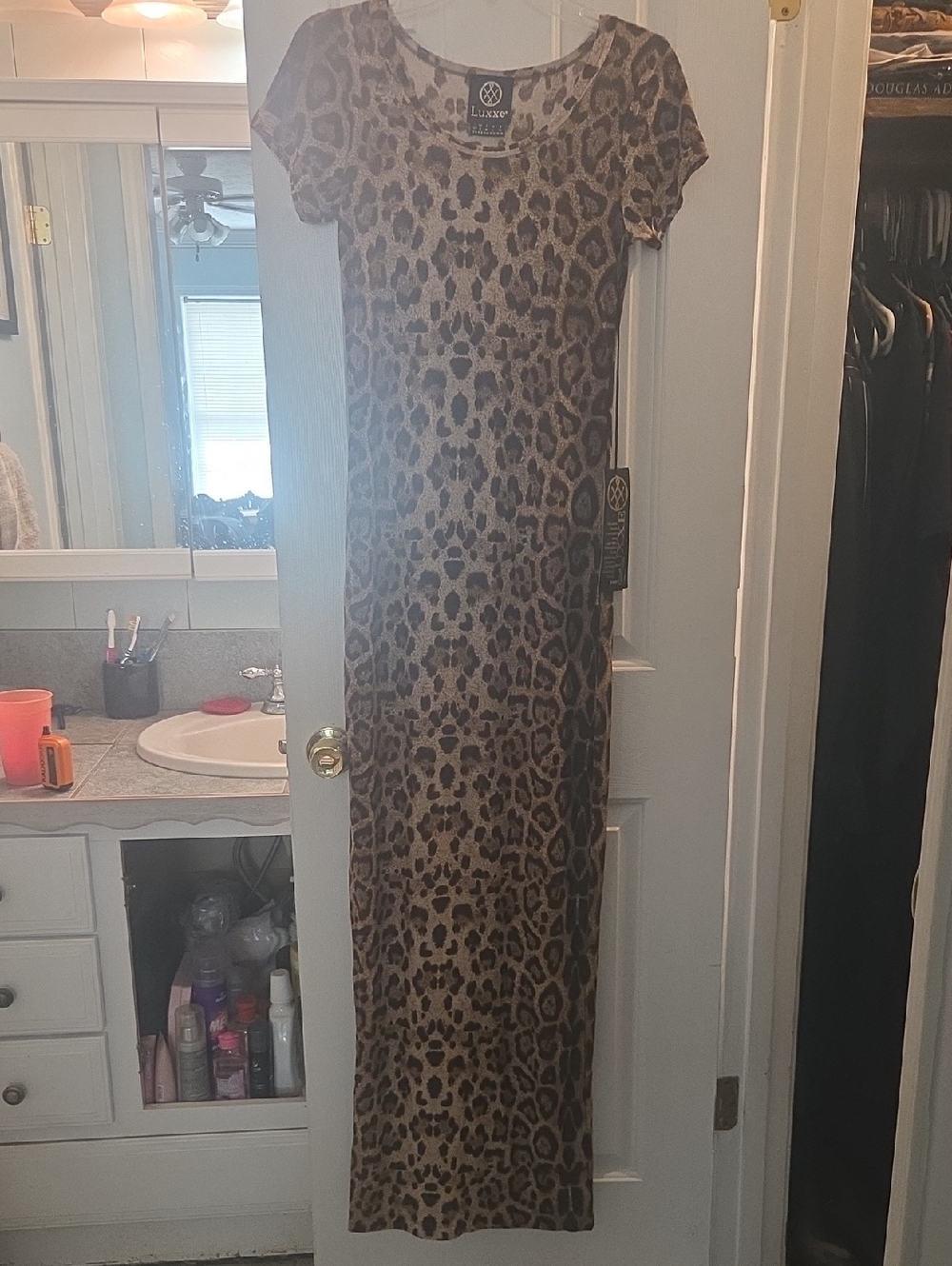 Luxxel Brown & Black Animal Print Top